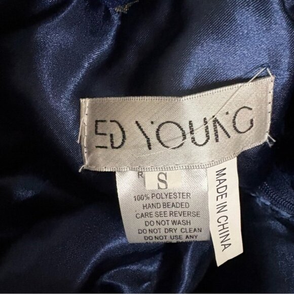ED Young Navy High-Low Cocktail Dress - Size: Small – NWOT - Picture 8 of 11